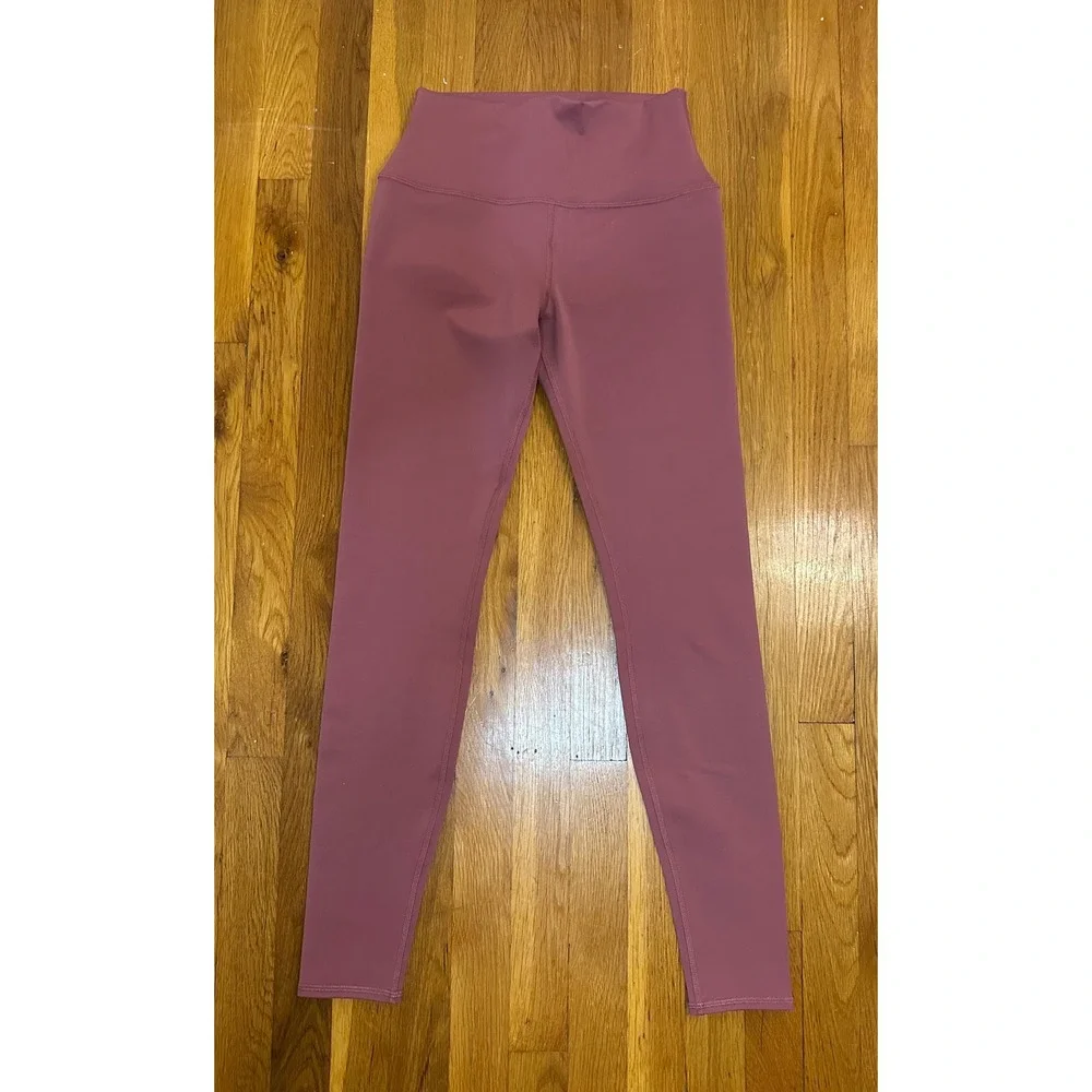 Alo Yoga High-Waist Airbrush Leggings Mauve Pink W5473R Womens Small